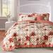 Greenland Home Fashions Wheatly Ruffled Country Gingham Quilt Set