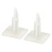 20 Pcs 16.2 mm Height Adhesive Standoff Reverse Mount Insulation Bracket White