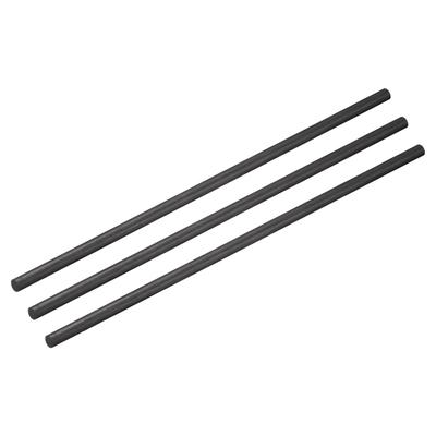 3pcs Carbon Fiber Rod, 4.5mm x 150mm for RC Plane DIY Quadcopter Arm - Black