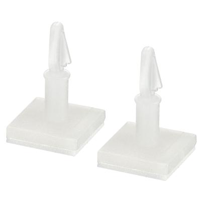 30 Pcs 0.43" Height Adhesive Standoff Reverse Mount Insulation Bracket White