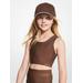 Michael Kors Logo Stretch Jersey Sports Top Brown 8Y