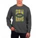 Men's Uscape Apparel Black Colorado State Rams Pigment Dyed Fleece Crewneck Sweatshirt