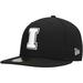 Men's New Era Iowa Hawkeyes Black & White 59FIFTY Fitted Hat