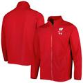 Men's Under Armour Red Wisconsin Badgers Squad 3.0 Full-Zip Jacket