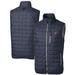 Men's Cutter & Buck Navy Carolina Panthers Eco Insulated Full-Zip Puffer Vest