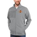 Men's Antigua Heather Gray Iowa State Cyclones Course Full-Zip Jacket