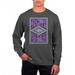 Men's Uscape Apparel Black Clemson Tigers Pigment Dyed Fleece Crewneck Sweatshirt