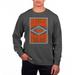 Men's Uscape Apparel Black Oregon State Beavers Pigment Dyed Fleece Crewneck Sweatshirt