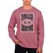 Men's Uscape Apparel Maroon Charleston Cougars Pigment Dyed Fleece Crewneck Sweatshirt