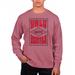 Men's Uscape Apparel Red UNLV Rebels Pigment Dyed Fleece Crewneck Sweatshirt