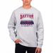 Men's Uscape Apparel Heather Gray Dayton Flyers Premium Heavyweight Crewneck Sweatshirt