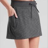 Athleta Shorts | Athleta Skort Gray/Black Side Pockets Small | Color: Black/Gray | Size: S