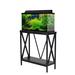 29/37 Gallon Steel X-Frame Black Aquarium Stand, with Lower Shelf, 32 LBS