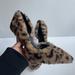 Jessica Simpson Shoes | Jessica Simpson Prizma Leopard Print Fuzzy D'orsay Pumps | Color: Brown/Cream | Size: 6.5