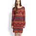 Polo By Ralph Lauren Dresses | Nwt Ralph Lauren Red Beacon Sweater Dress Linen Silk Blend Southwest Small S | Color: Orange/Red | Size: S