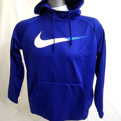 Nike Shirts | Nike Dri Fit Hoodie Size Xl Nike Logo Front Pocket | Color: Blue/White | Size: Xl