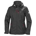 Helly Hansen Womens Crew Hooded Jacket, M, Black