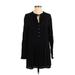 Forever 21 Casual Dress - Shirtdress: Black Dresses - Women's Size Small