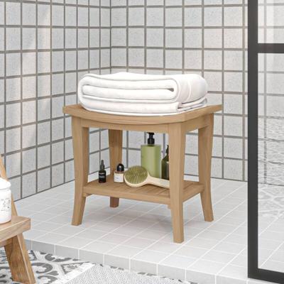 Vidaxl - Banc de douche 50x35x45 cm Bois massif de teck