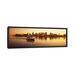 East Urban Home 'Ferry Moving in the Sea, Boston Harbor, Boston, Massachusetts' Photographic Print on Canvas Canvas | 20 H x 60 W x 1.5 D in | Wayfair