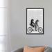 East Urban Home Fab Funky 'Schnauzer Tandem on Print Background' Graphic Art Print on Wrapped Canvas in Black/Blue/Gray | 0.75 D in | Wayfair