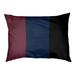 East Urban Home Cleveland Throwback Football Stripes Pillow Metal in Red/Blue/Black | Large (40" W x 30" D x 14" H) | Wayfair