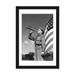 East Urban Home '1950s Profile of Boy Scout in Uniform Standing in Front of 48 Star American Flag Blowing Bugle' Photographic Print on Wrapped Canvas Paper/ | Wayfair