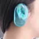 Couvre-oreilles en silicone bleu clair pour salon de coiffure cache-oreilles anti-coloration