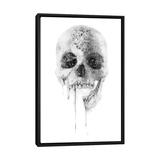 East Urban Home 'Crystal Skull' Graphic Art on Wrapped Canvas Metal in Blue/Gray/Green | 48 H x 32 W x 1.5 D in | Wayfair
