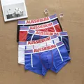 Boxer Convexe en Pur Coton pour Homme Sous-Vêtement de Marque Sexy Tendance Lettre Culotte