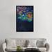 East Urban Home 'Nymphaea Lotus' By Iris Scott Graphic Art Print on Wrapped Canvas Metal in Black/Blue/Indigo | 60 H x 40 W x 0.75 D in | Wayfair