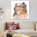 East Urban Home 'Cattitude I' By Myles Sullivan Graphic Art Print on Wrapped Canvas in Brown/White | 26 H x 26 W x 1.5 D in | Wayfair