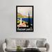 East Urban Home Italian Lakes Travel Poster by Studio W - Graphic Art Print on Canvas Metal in Blue/Green/Red | 48 H x 32 W in | Wayfair