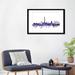 East Urban Home 'Blackpool, England Skyline' by Michael Tompsett Graphic Art Print on Wrapped Canvas Paper/Metal in Black/Gray/Pink | Wayfair