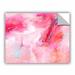 Wrought Studio™ Donna Weathers While She Dances Removable Wall Decal Metal in Pink/White | 36 H x 48 W in | Wayfair