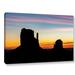 Loon Peak® 'Sunrise Over Monument Valley Mittens' by Cody York Framed Photographic Print on Wrapped Canvas in White | 24 H x 36 W x 2 D in | Wayfair
