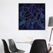 Mercer41 Blue Stone w/ Gold Lines by Elisabeth Fredriksson - Gallery-Wrapped Canvas Giclee Print Canvas in Gray | 37 H x 37 W x 1.5 D in | Wayfair