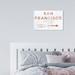 Oliver Gal San Francisco Road Sign Copper - Wrapped Canvas Textual Art Canvas in White | 10 H x 10 W x 1.5 D in | Wayfair 18790_15x10_CANV_XHD