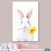 IDEA4WALL kids Canvas Print Wall Art Child Bedroom Bunny Rabbit Daisy Flower Animals Wildlife Photography Modern Art Rustic Portrait Relax/Calm Wilder | Wayfair