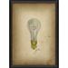 Spicher & Co Lightbulb 7 by Kolene Spicher - Graphic Art Paper in Brown/Gray/Yellow | 25.625 H x 18.625 W x 1.69 D in | Wayfair 11423