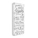 Stupell Industries Grandparents House Family Home Grey Neutral Word Design Canvas in Gray/White | 48 H x 20 W x 1.5 D in | Wayfair fwp-317_cn_20x48