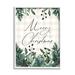 Stupell Industries Merry Christmas Script Gingham Pinecone Botanicals Border Black Framed Giclee Texturized Art By Lady Louise Designs | Wayfair