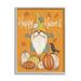 Stupell Industries Happy Harvest Scarecrow Gnome Seasonal Pumpkins Crow Black Framed Giclee Texturized Art By Figgy Pudding Designs | Wayfair