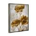 Stupell Industries Silver & Gold Poppies Abstract Flower Field Canvas Wall Art By Studio W Canvas in Gray/Yellow | 21 H x 17 W x 1.7 D in | Wayfair