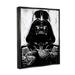 Stupell Industries And White Star Wars Darth Vader Distressed Etching Canvas Wall Art By Neil Shigley Canvas in Black | Wayfair mwp-490_ffb_24x30