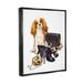 Stupell Industries Chick Black Fashion Accessories Stylish Glam Dog Canvas Wall Art By Ziwei Li Canvas in Black/Brown | Wayfair am-107_ffb_16x20