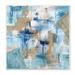 Stupell Industries Layered Blue Brown Shapes Blocked Abstract Pattern Wall Plaque Art By Stella Chang in Blue/Brown | Wayfair am-953_wd_12x12