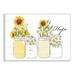 Stupell Industries Hope Script Sunflower Jars Rustic Country Flowers Wall Plaque Art By Kim Allen in Brown/Green/White | Wayfair an-472_wd_10x15