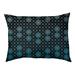 Tucker Murphy Pet™ Byrge Lattice Outdoor Dog Pillow Polyester/Fleece in Green/Blue | Large (42.5 W" x 32.5" D x 14" H) | Wayfair