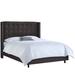 AllModern Aber Tufted Upholstered Standard Bed Upholstered in Black | 56 H x 85 D in | Wayfair 208CB687B7B247E68E519270123A727B